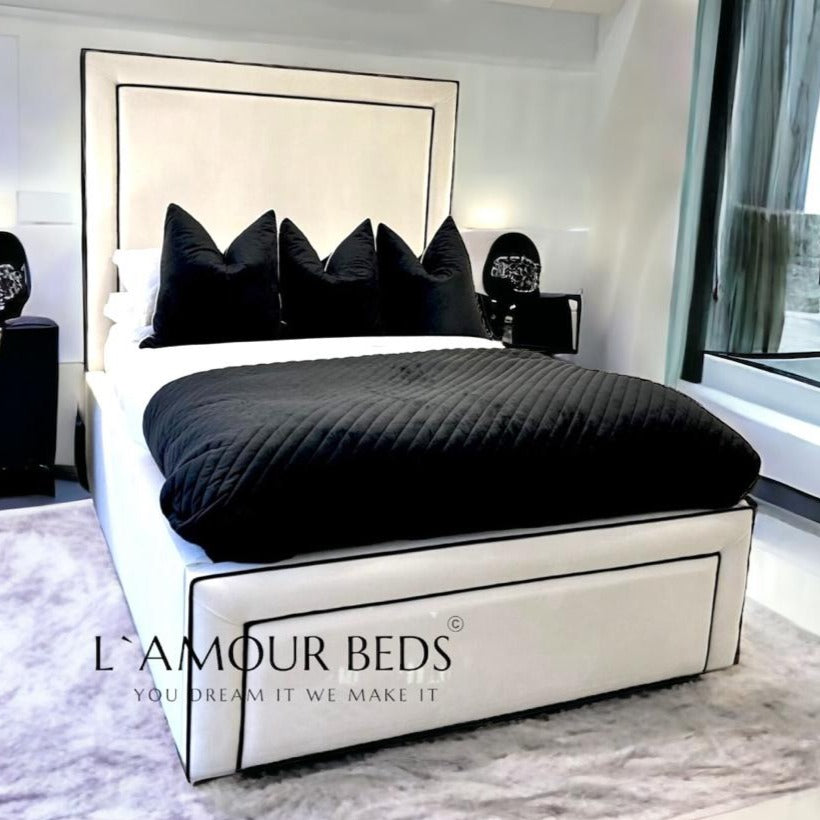 Holly Piping Luxury Super King Beds Frame – L'amour Beds