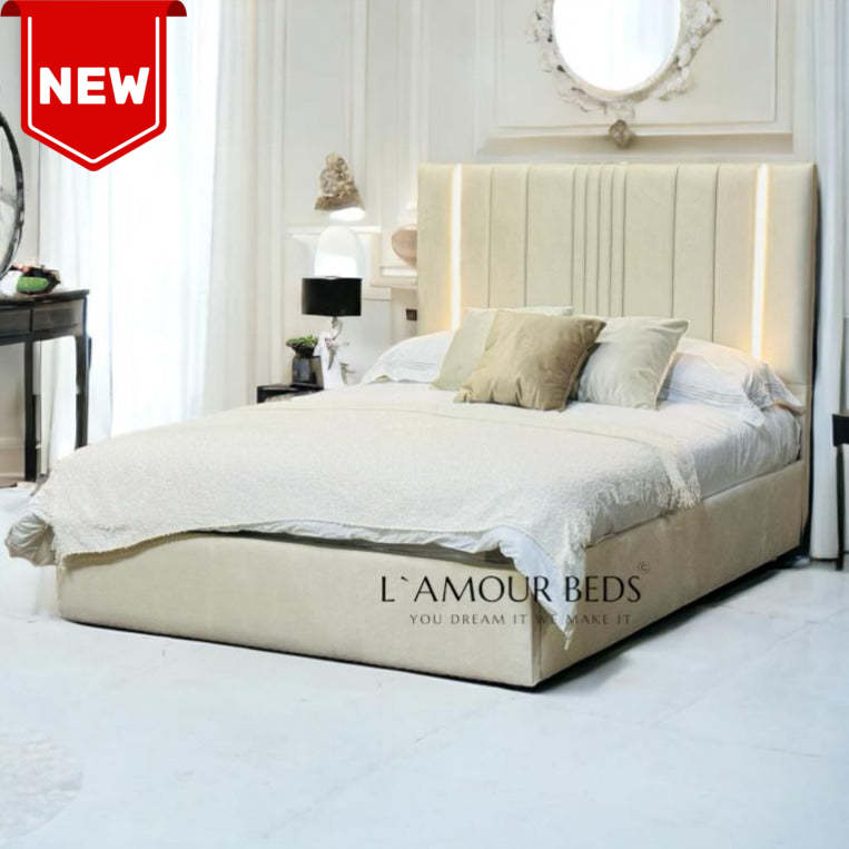 led small double bed