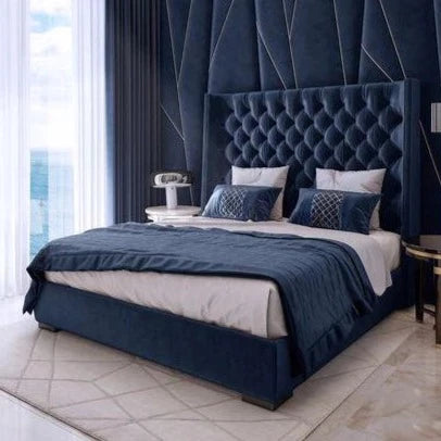 Dark Blue Bed