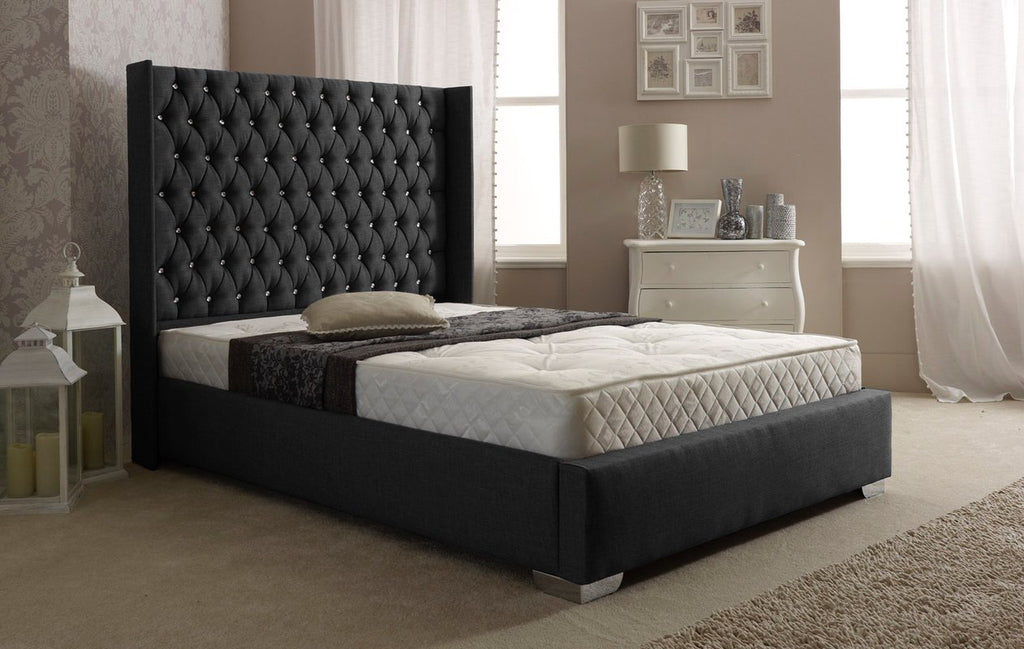 Wingback Ottoman Bed 