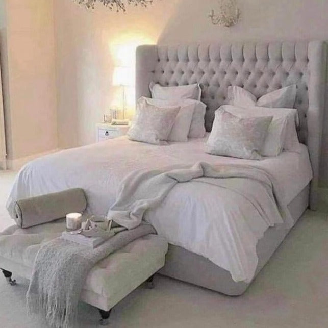 Grey Double Bed